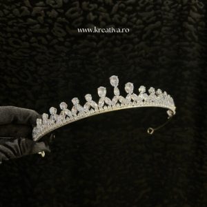 Coroniță elegantă cu zirconii 1701