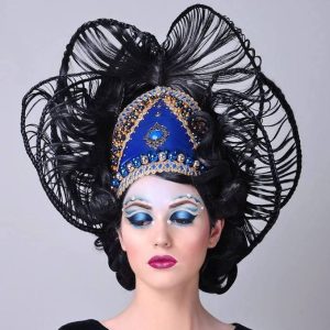 Accesoriu extravagant albastru regal, pentru sedinte foto WOW
