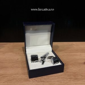 Set butoni si ac de cravată pentru mire - 04
