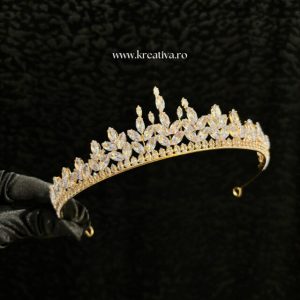 Coroniță elegantă cu zirconii 1703