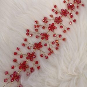 Accesoriu de păr elegant cu cristale fațetate