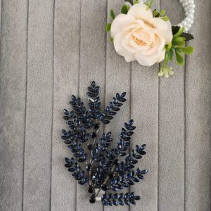 Pieptăn cu crenguțe accesorizat cu cristale colorate