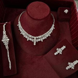 Set pentru mirese cu colier, cercei, bratara si inel 30