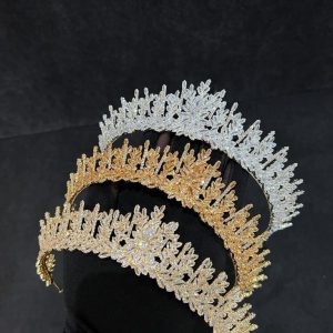 Coroană pentru mirese, cu zirconii – 3554