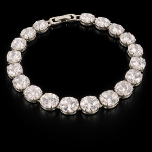 Brățară argintie cu zirconii-08