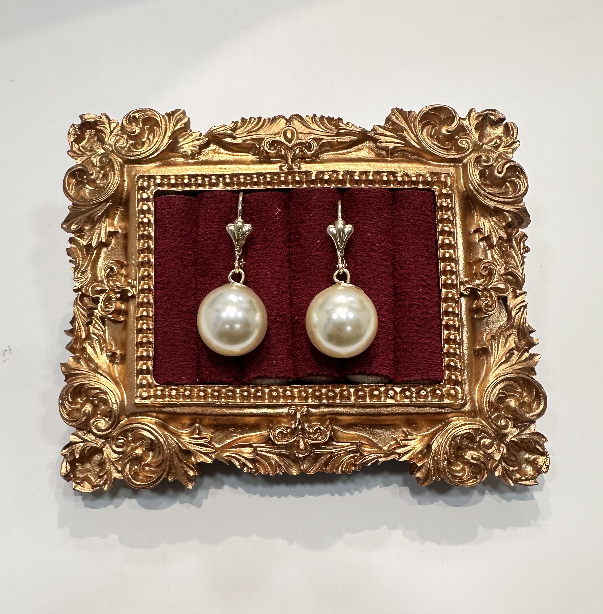 Cercei placati cu aur 18 k- 28