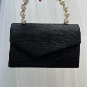 Geanta neagra eleganta,cu perle