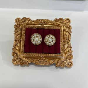 Cercei placati cu aur 18k,accesorizati cu perle - 56