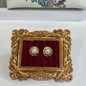 Cercei placati cu aur 18k, cu perla - 55