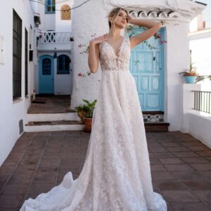 Rochie de mireasa dantela romantică luxury | Eleonor 019 |Kreativa Bridal Iasi