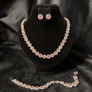 Set colier, brățară și cercei – 0225Rz